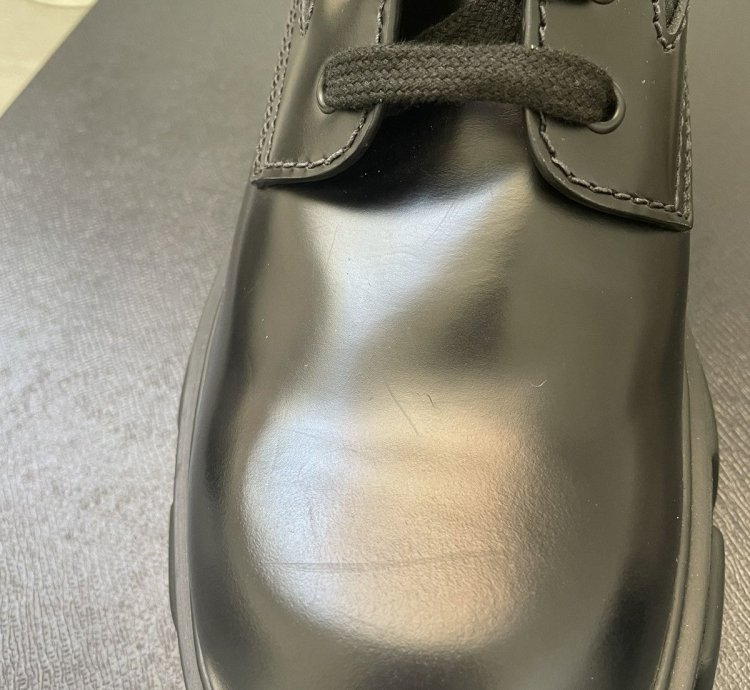 Prada Monolith Leather And Nylon Fabric Boots Size 11us 45eu
