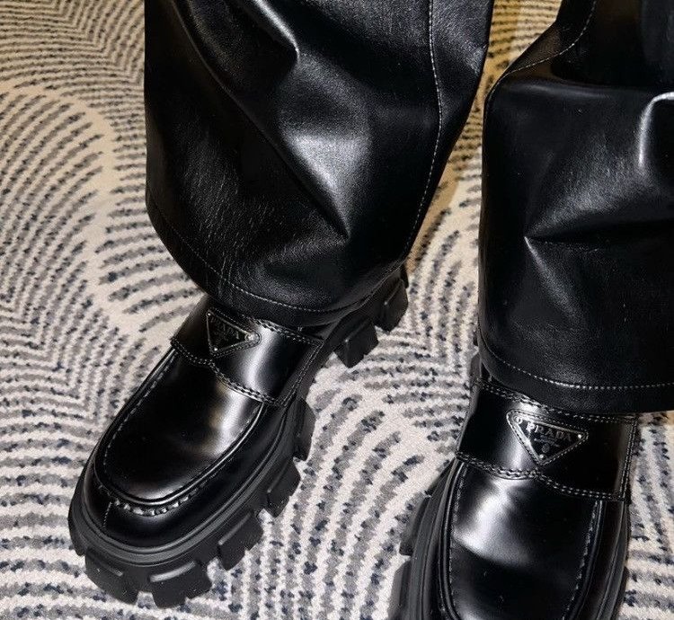 Prada Monolith Leather Loafer