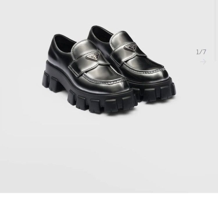 Prada Monolith Leather Loafer