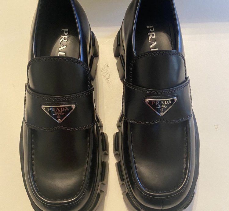 Prada Monolith Leather Loafer