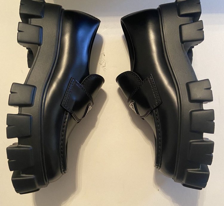 Prada Monolith Leather Loafer