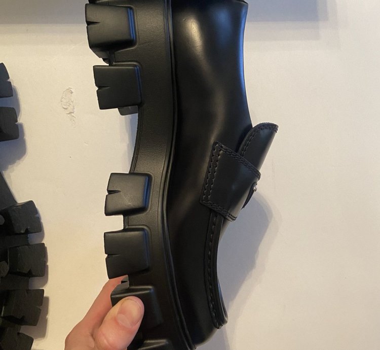 Prada Monolith Leather Loafer