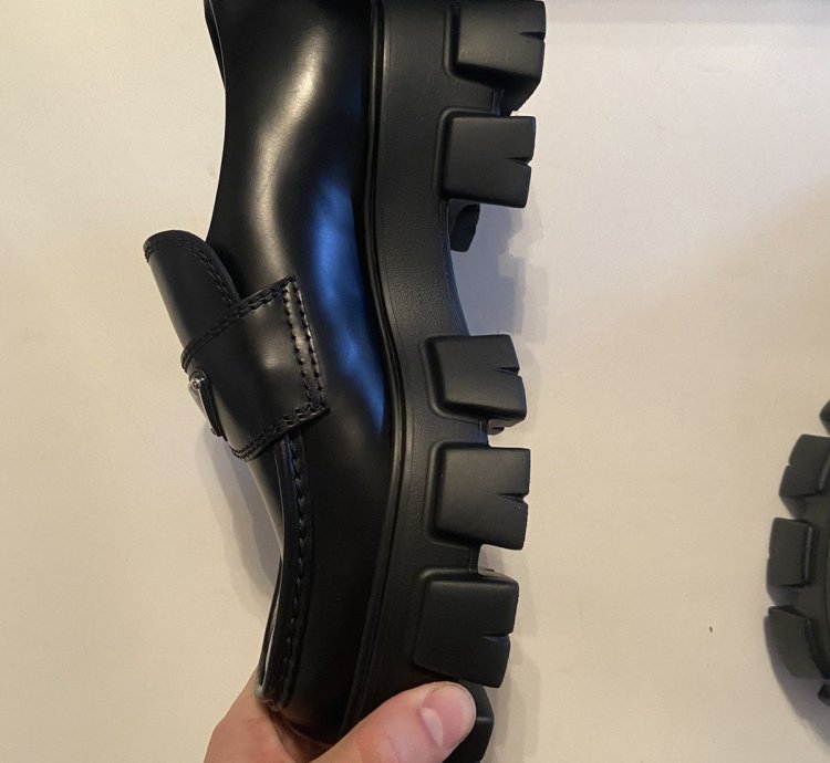 Prada Monolith Leather Loafer