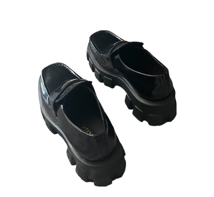 Prada Monolith Leather Loafers