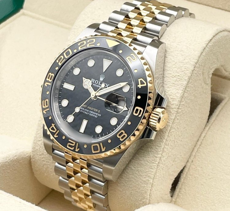 Rolex Gmt-master Ii 126713grnr Automatic 2025 Gold Steel New