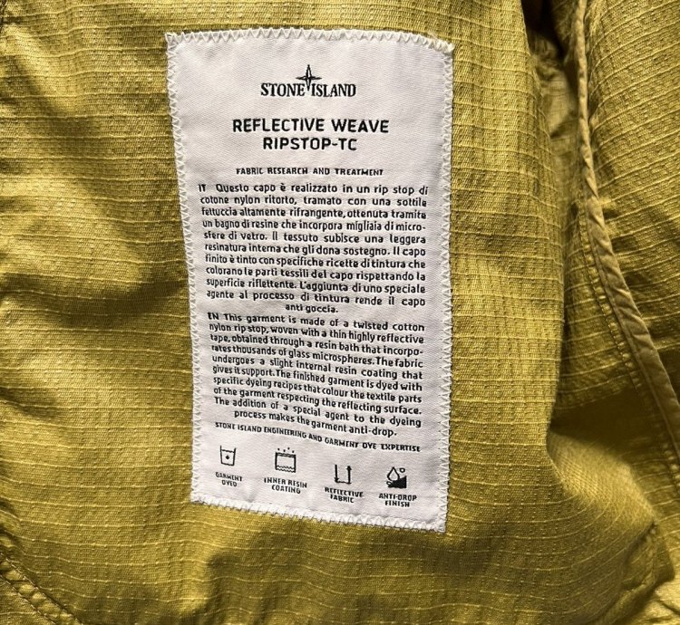 Stone Island Reflective Weave Ripstop Tc Jacket
