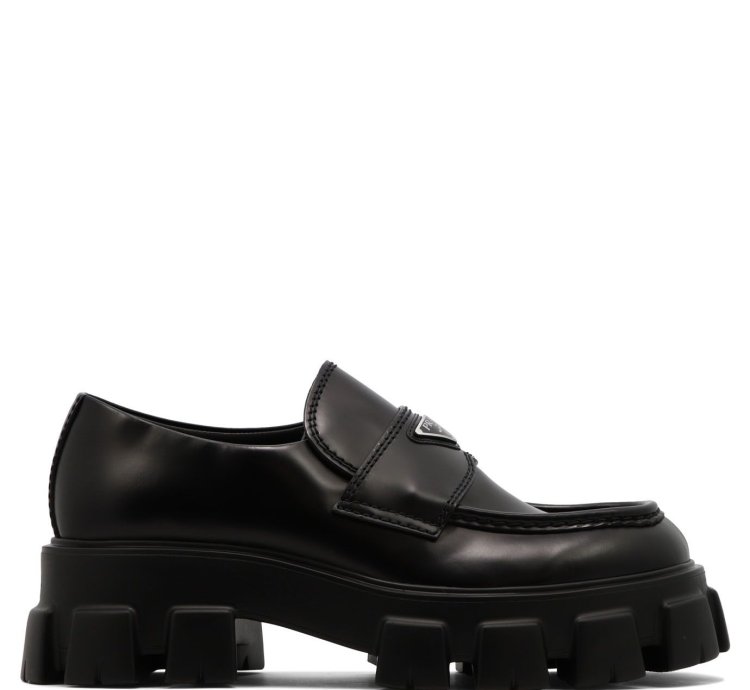 Prada Monolith Loafers Size Uk 8