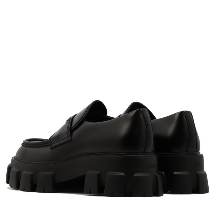 Prada Monolith Loafers Size Uk 8