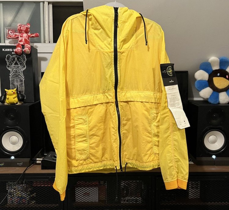 Stone Island Resin Poplin-tc 44435 Size Medium