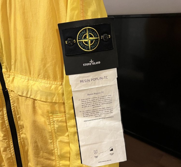 Stone Island Resin Poplin-tc 44435 Size Medium
