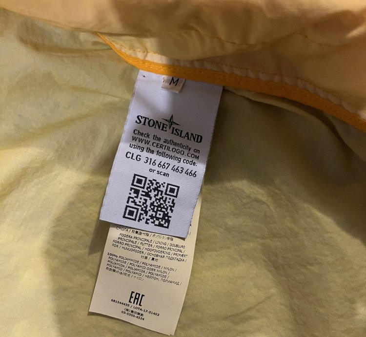 Stone Island Resin Poplin-tc 44435 Size Medium