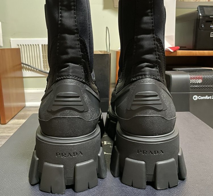Prada Monolith Nylon Boots