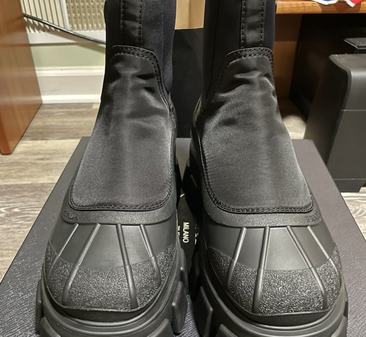 Prada Monolith Nylon Boots