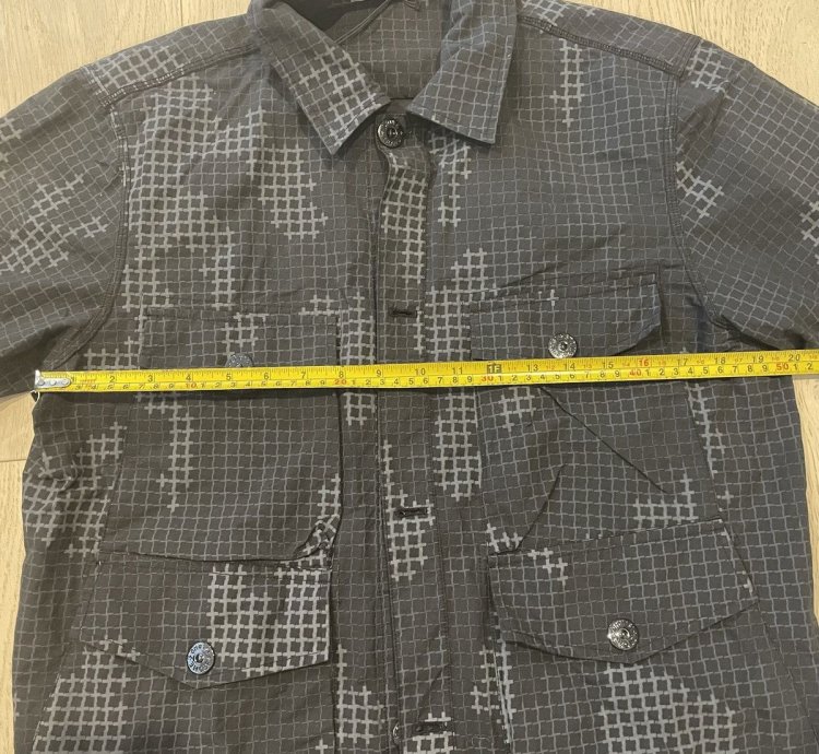 Stone Island Ripstop Grid Camo Shirt Jacket