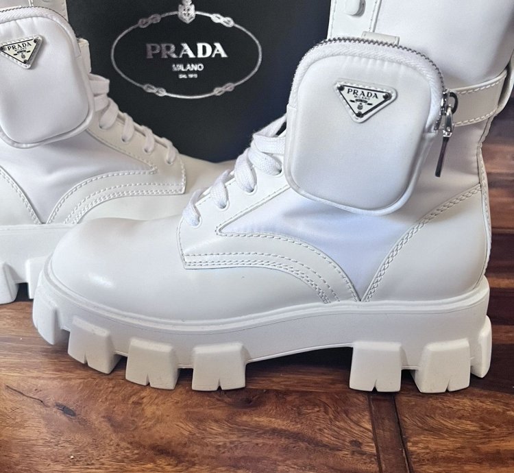 Prada Monolith Re-nylon Boots Size Eu44
