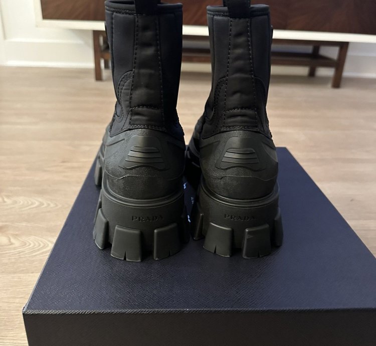 Prada Monolith Re-nylon Gabardine Boots