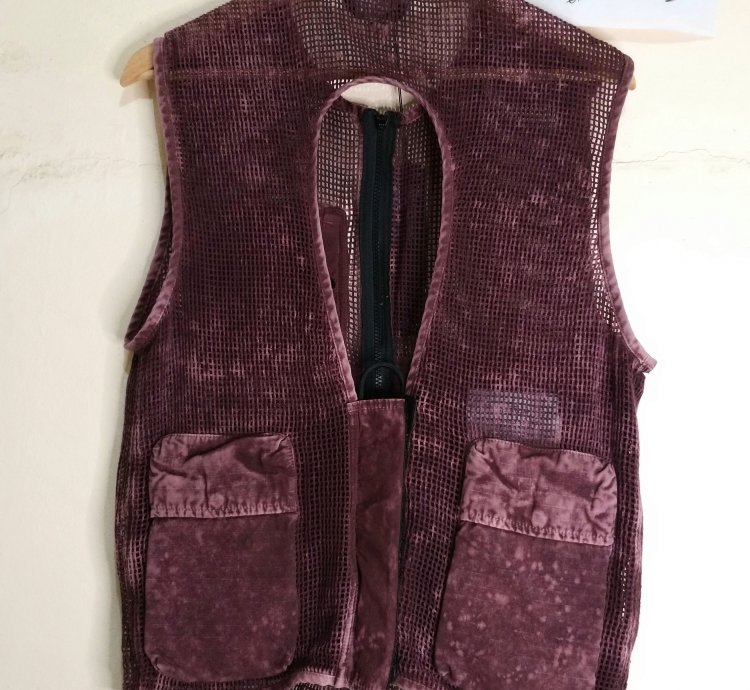 Stone Island Ripstop Vest Burgundy