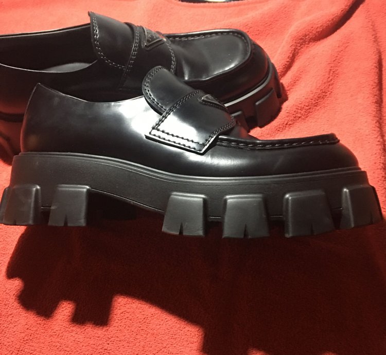 Prada Monolith Slip On Shoes