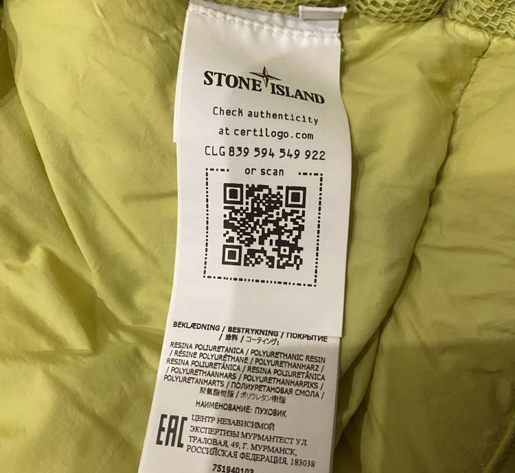 Stone Island Shadow High Density -nylon Jersey Down Jacket