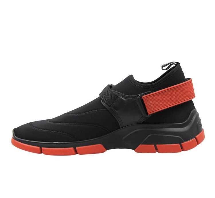 Prada Neoprene Buckle Sneakers