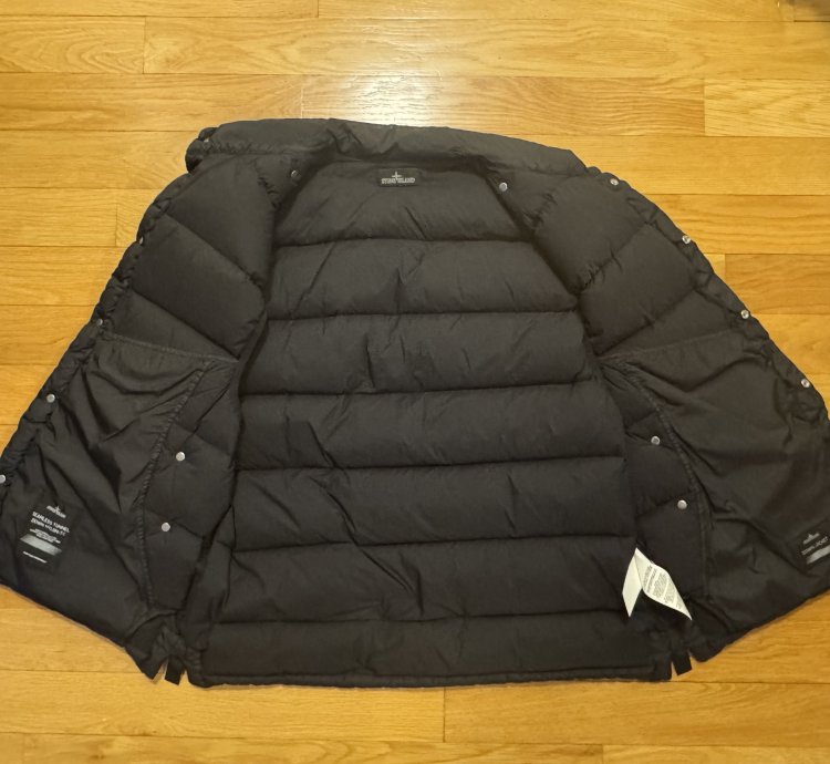 Stone Island Shadow Project Black Puffer Gilet Down Jacket