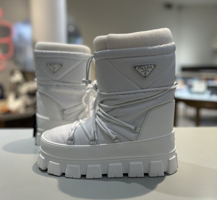 Prada Nylon Padded Snow Boots