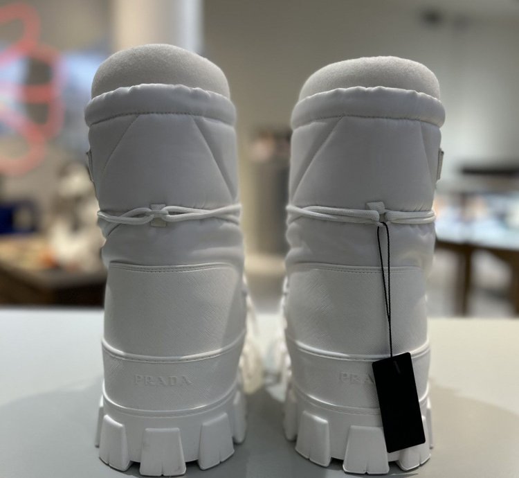 Prada Nylon Padded Snow Boots