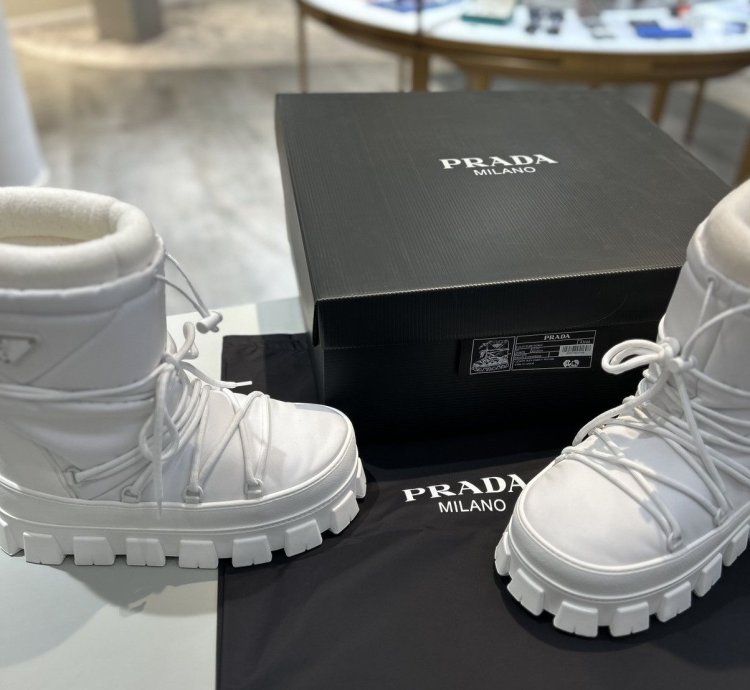 Prada Nylon Padded Snow Boots