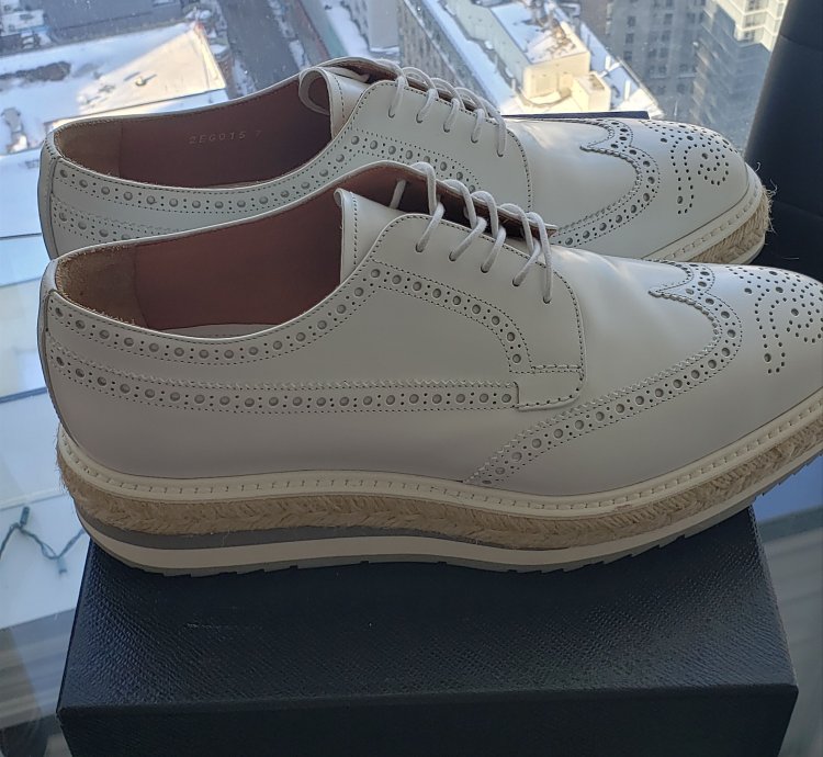 Prada Oversole Wingtip Creepers