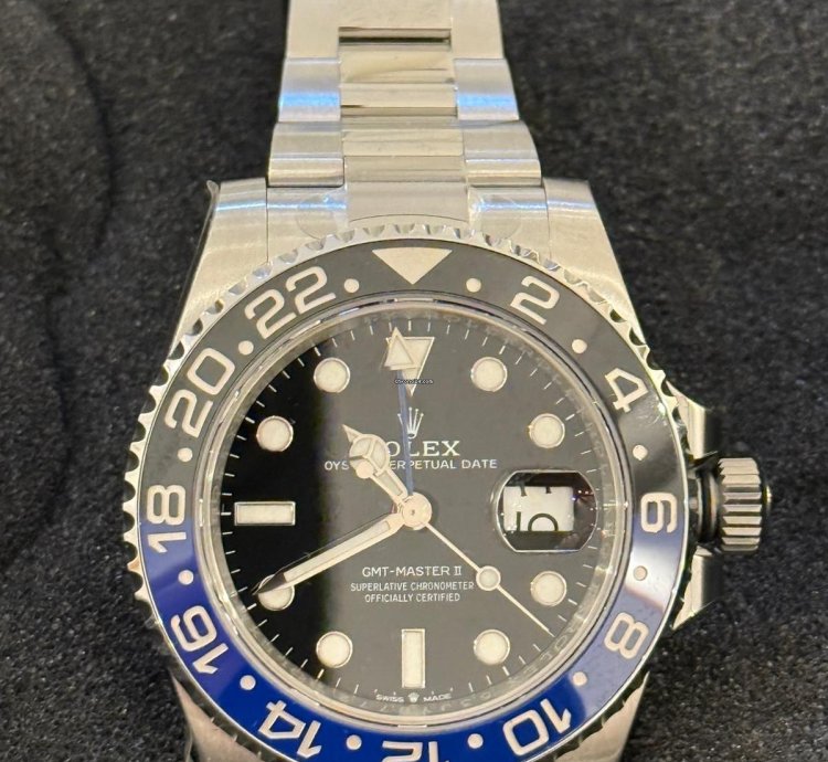 Rolex Gmt-master Ii Batman Full Set Full Stickered German Aus 07 2020