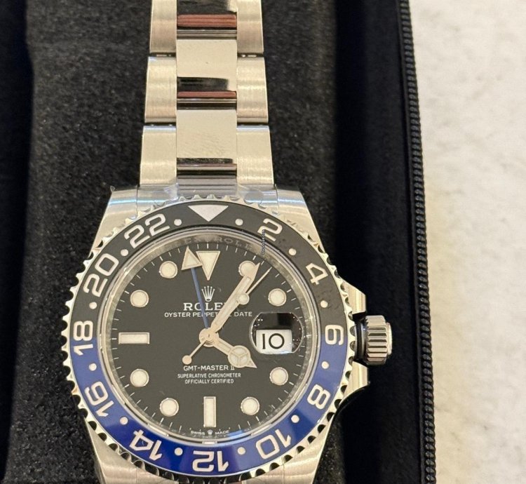 Rolex Gmt-master Ii Batman Full Set Full Stickered German Aus 07 2020
