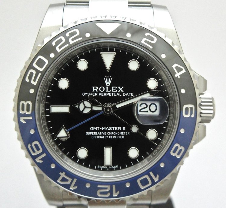 Rolex Gmt-master Ii Batman Nos Full Stickers 116710blnr