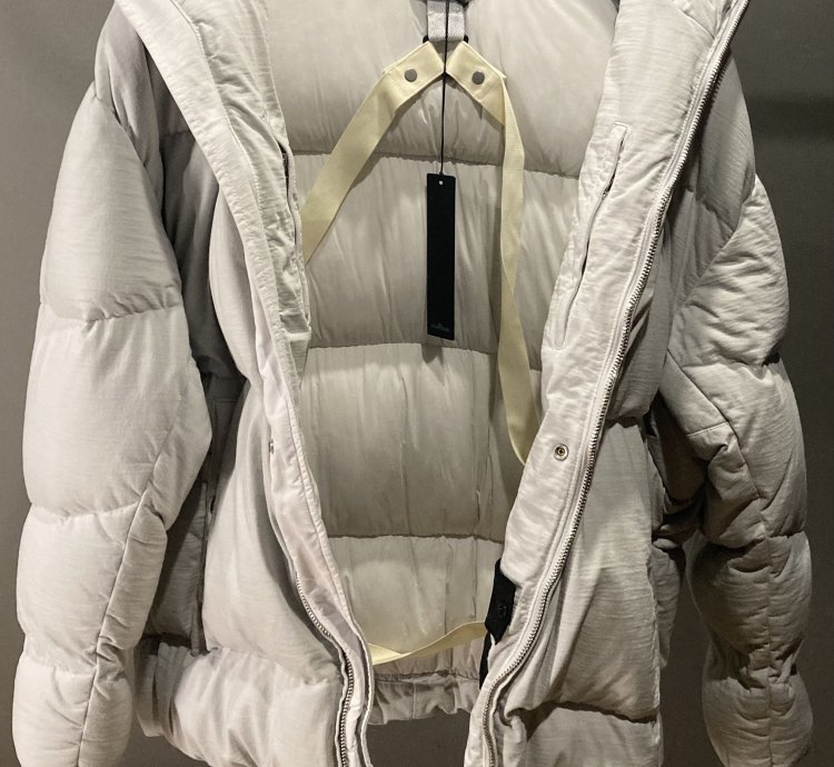 Stone Island Shadow Project Hooded Down-padded Jacket White