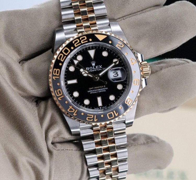Rolex Gmt-master Ii Bumblebee 2025 Complete Set Zombie Two Tone 40mm Steel Gold 126713 Grnr