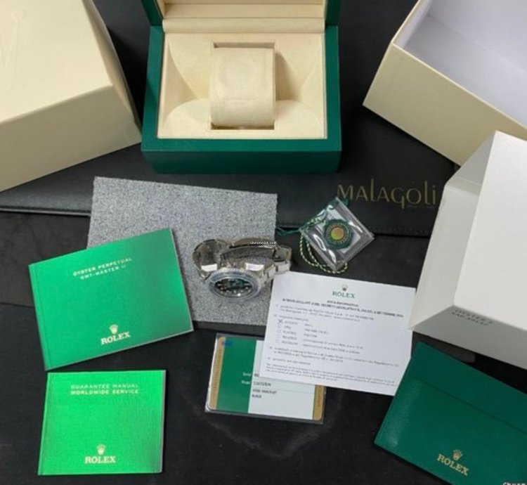 Rolex Gmt-master Ii Ceramica Black New Nos Nuovo Italia Pellicole Full Set