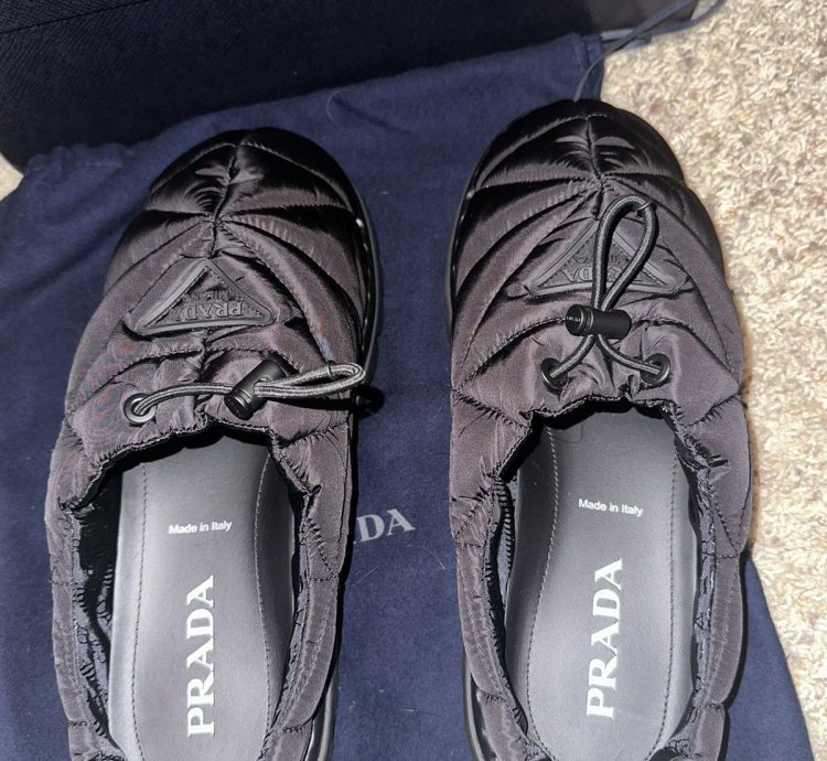Prada Quilted Nylon Slippers