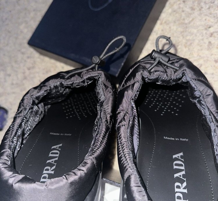 Prada Quilted Nylon Slippers