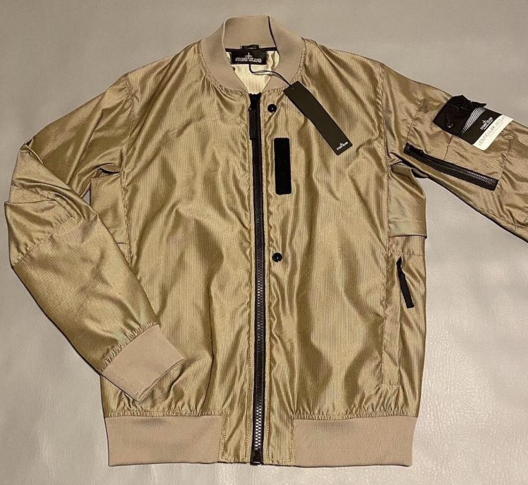 Stone Island Shadow Project Lenticular Jacquard Zip Bomber