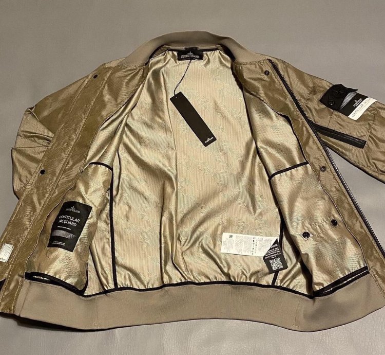 Stone Island Shadow Project Lenticular Jacquard Zip Bomber