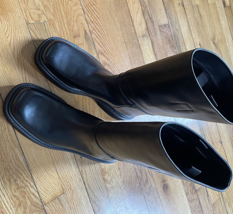 Prada Raf Simons Fall 2022 Leather Boot