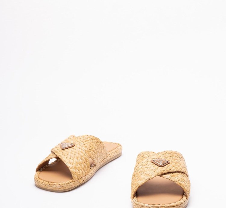 Prada Raffia Sandals Size Uk 10