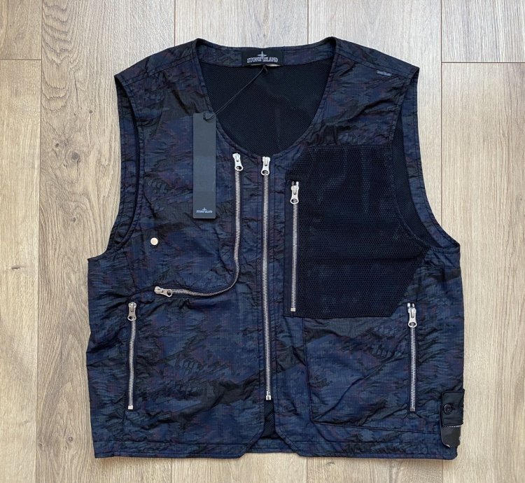 Stone Island Shadow Project Multi Zip Technical Cargo Vest