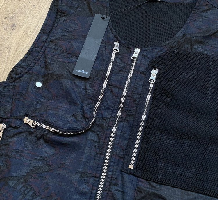 Stone Island Shadow Project Multi Zip Technical Cargo Vest