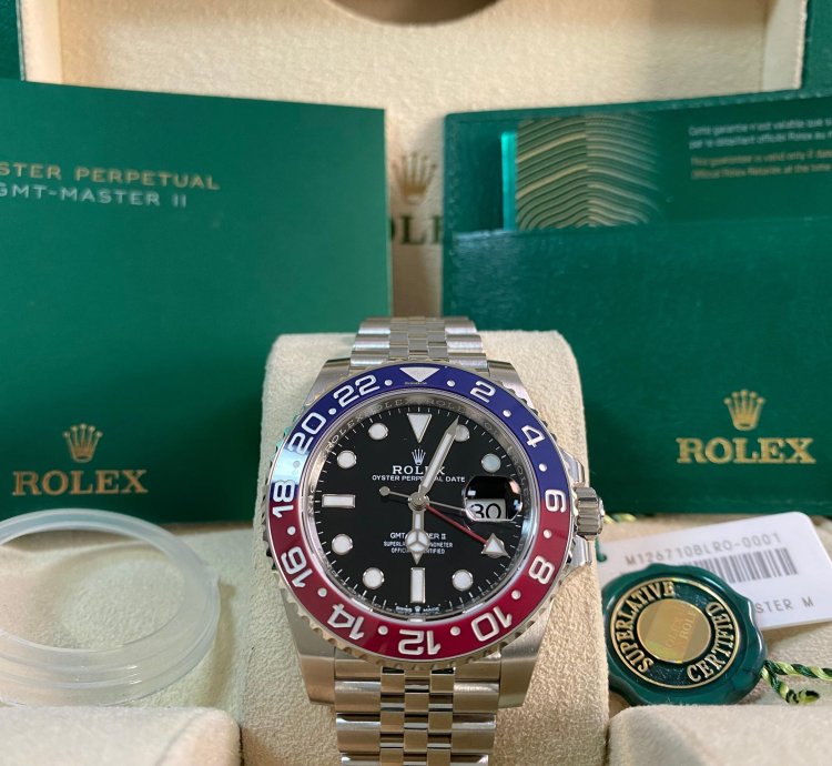Rolex Gmt-master Ii Full Stickers 2022 New Gmt-master Ii Pepsi Steel Jubilee 126710blro Full Set