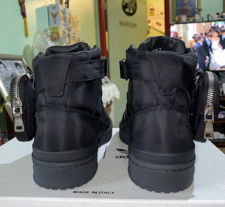 Prada Re-nylon Adidas Forum High In Core Black