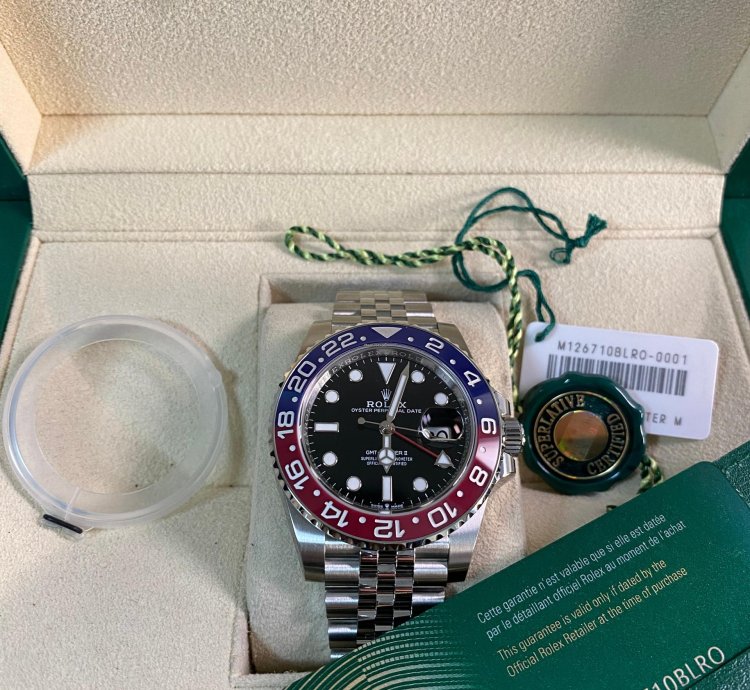 Rolex Gmt-master Ii Full Stickers 2022 New Gmt-master Ii Pepsi Steel Jubilee 126710blro Full Set