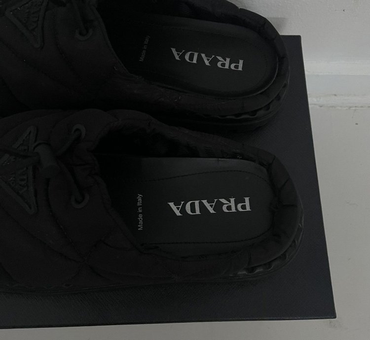 Prada Re-nylon Rush Quilted Slipper Mules