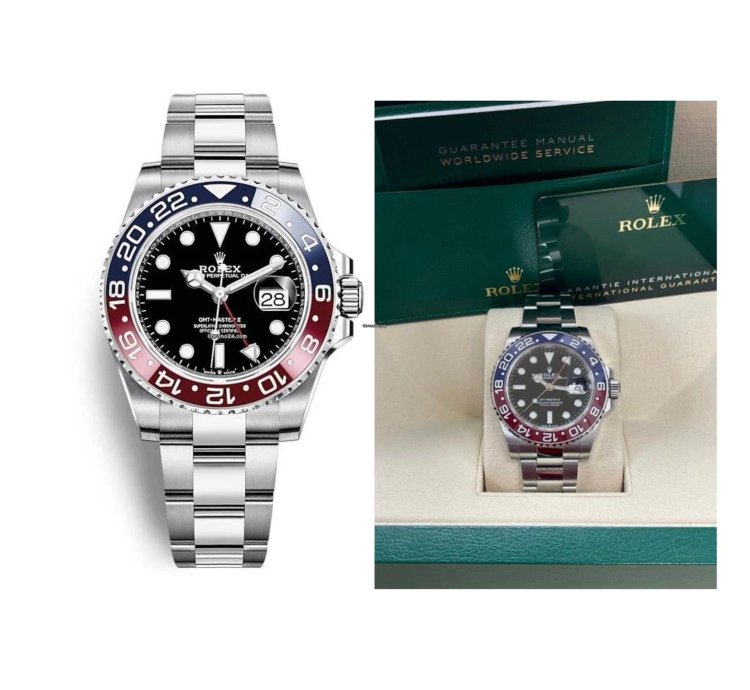 Rolex Gmt-master Ii Ii-40mm Steel Pepsi Black Dial Oyster Bracelet 126710blro