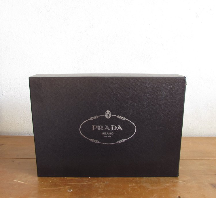 Prada Rocksand Leather Lace-up Shoes Black