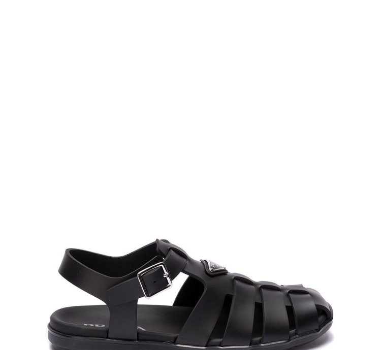 Prada Rubber Sandals Size Uk 9 For Men